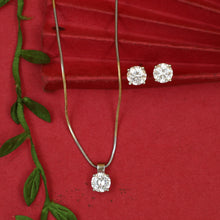 Light Zircon/AD Pendant Set 19562-08