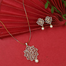 Light Zircon/AD Pendant Set 19398-69
