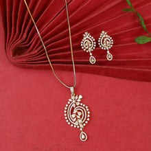 Light Zircon/AD Pendant Set 19570-08