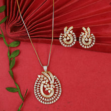 Designer Zircon/AD Pendant Set 19577-08