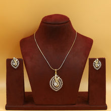 Designer Zircon/AD Pendant Set 19573-08