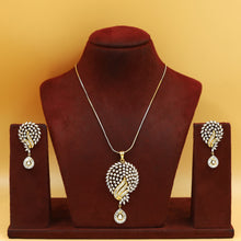 Designer Zircon/AD Pendant Set 19576-08