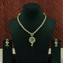 Round Neck Polki Necklace Set 13447-21