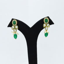 Round Neck Polki Necklace Set 13447-21