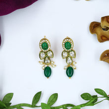 Round Neck Polki Necklace Set 13447-21