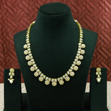 Round Neck Polki Necklace Set 13448-21