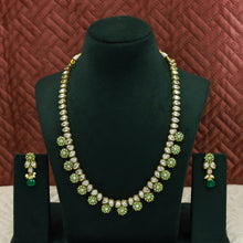 Round Neck Polki Necklace Set 13448-21