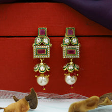 Round Neck Polki Necklace Set 13323-21