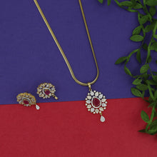 Light Zircon/AD Pendant Set 15244-69