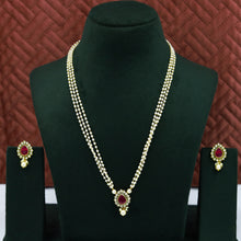 Light Polki Pendant Set 13337-21