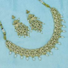 Round Neck Jadau Necklace Set 11540-65