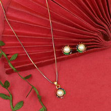 Designer Light Weight Jadau Pendant Set 19963-48