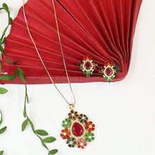Designer Light Weight Jadau Pendant Set 19955-48