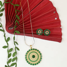 Designer Light Weight Jadau Pendant Set 19956-48