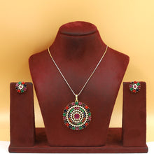 Designer Light Weight Jadau Pendant Set 19956-48