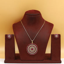 Designer Light Weight Jadau Pendant Set 19956-48