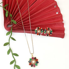 Designer Light Weight Jadau Pendant Set 19960-48