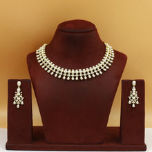 Round Neck Jadau Necklace Set 19952-48