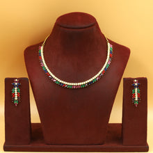 Round Neck Jadau Necklace Set 19953-48