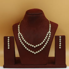 Round Neck Layered Jadau Necklace Set 19951-48