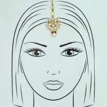 Gold Maang Tikka 15714-28