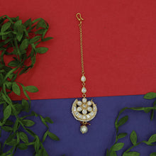 Gold Maang Tikka 15714-28