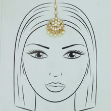 Gold Maang Tikka 15713-28