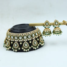 Gold Polish Kundan Necklace Set 6769-69