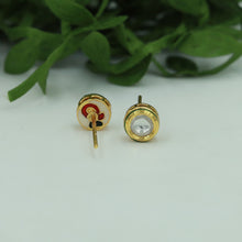 White Kundan Earring 6353-1225