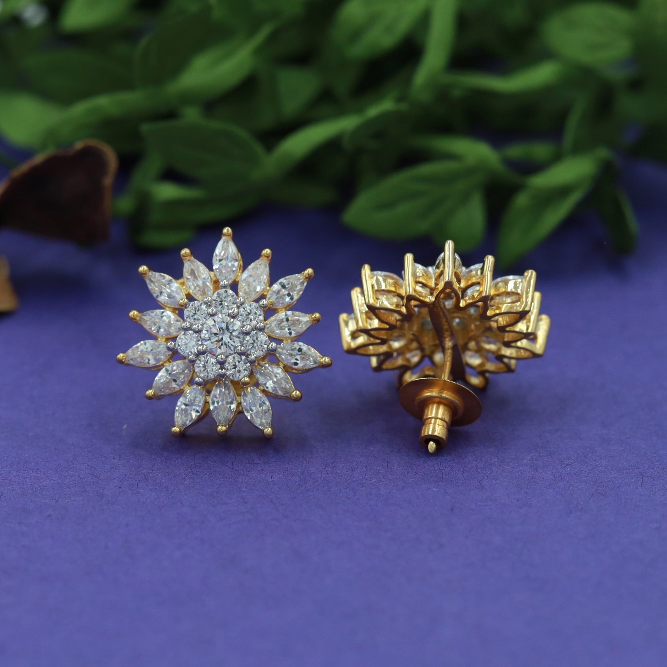 Tops/Studs Zircon/AD Earring 15402-69