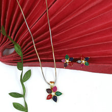 Designer Light Weight Jadau Pendant Set 19969-48