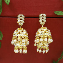 Layered Jhumki Jadau Earring 19957-48