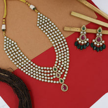 Round Neck Polki Necklace Set 3519-21