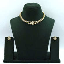 Round Neck Polki Necklace Set 14908-21