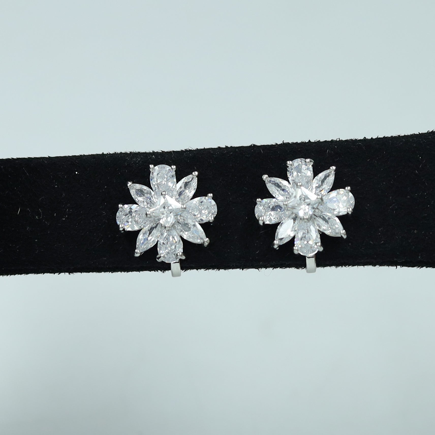 Silver Zircon/AD Earring