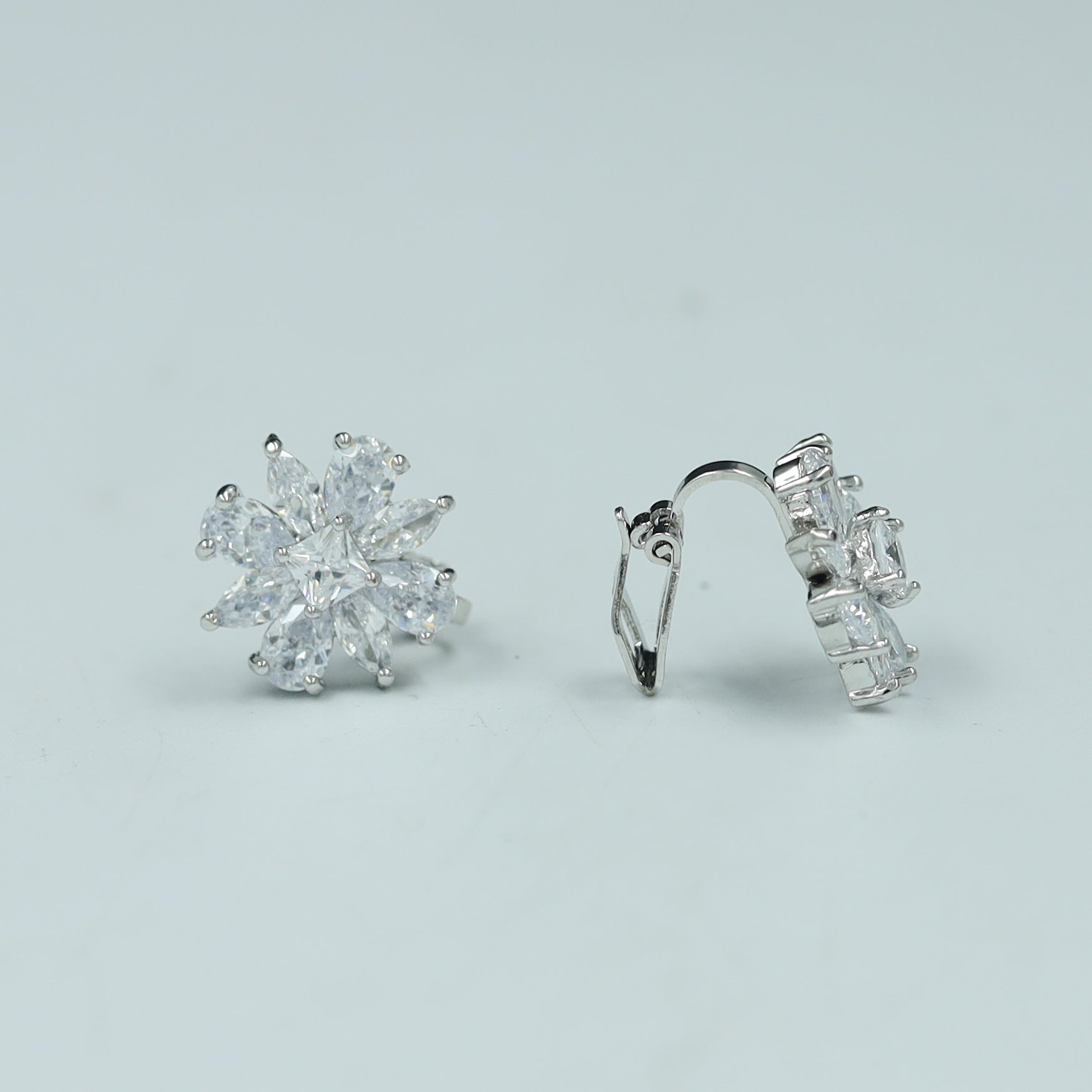 Silver Zircon/AD Earring