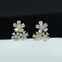 Clip On Tops/Studs Zircon/AD Earring 11152-33