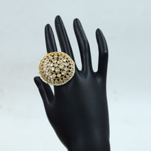 Kundan Cocktail Adjustable Gold Ring 16228-3375