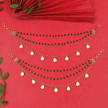 3 Line Kundan Kan Chain 19631-68