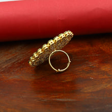 Kundan Cocktail Gold Ring 19000-6182