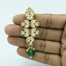 Green Kundan Necklace Set 15467-2614