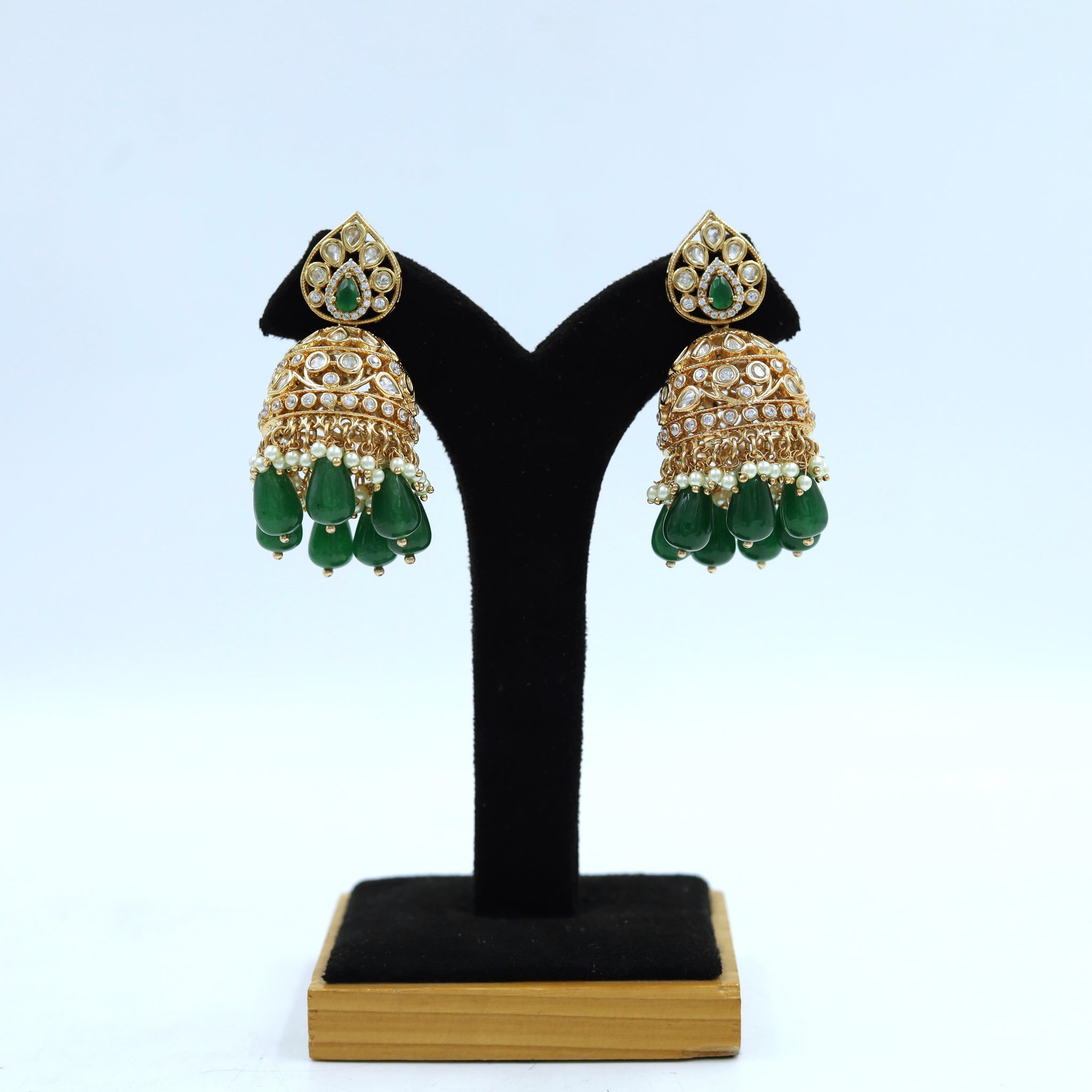 Long Neck Kundan Necklace Set 10154-28