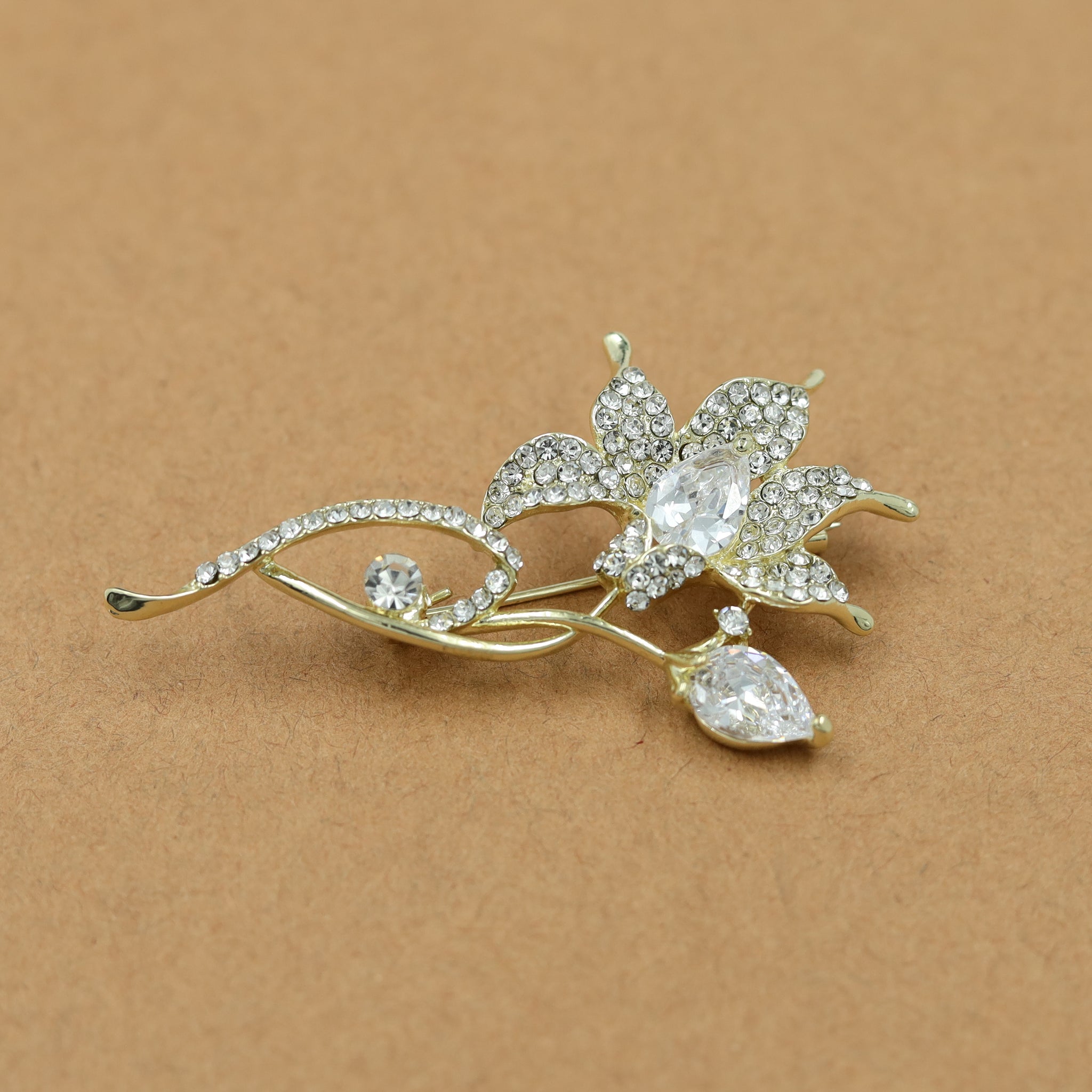 Gold Saree Pin/Brooch 19438-6620