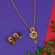 Small Designer Antique Pendant Set 15835-92