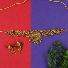 Choker Gold Look Necklace Set 7782-21