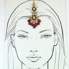 Ruby Maang Tikka 16779-3927