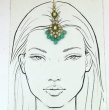Green Maang Tikka 16780-3928