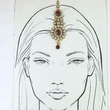 Ruby Maang Tikka 16789-3937