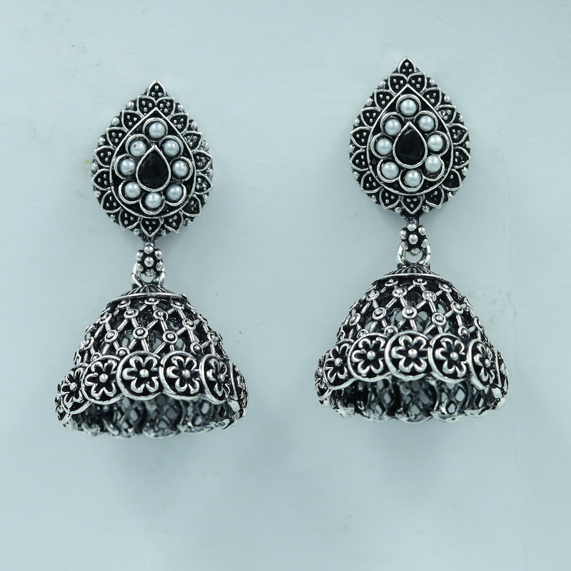 Jhumki Oxidized Earring 11599-81