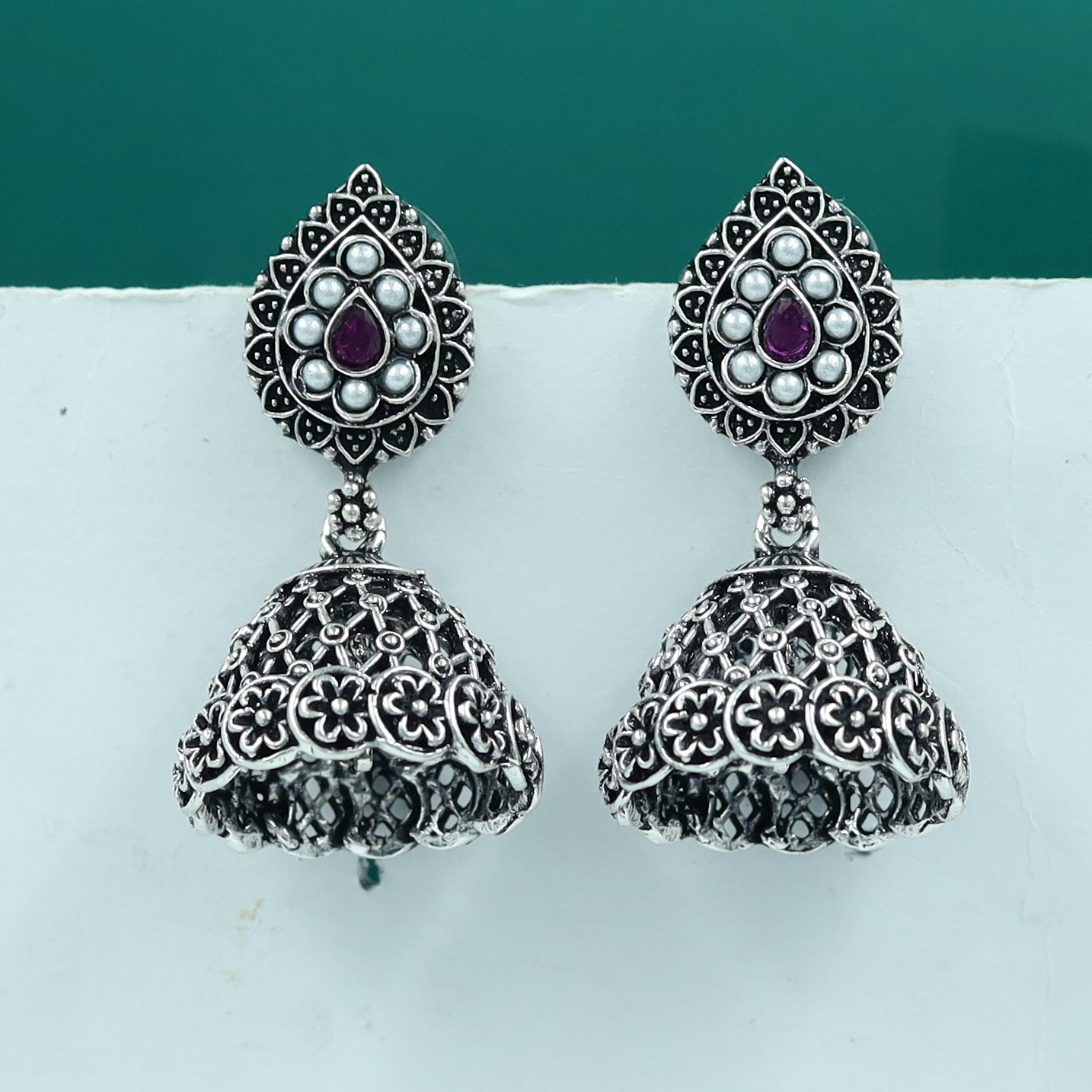 Jhumki Oxidized Earring 11599-81
